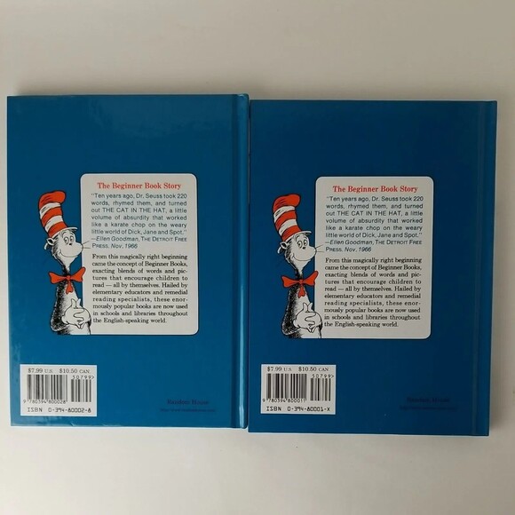 Dr. Seuss Lot - 2 Beginner Cat in The Hat Books and Plush Cat in the Hat Doll - Picture 4 of 6